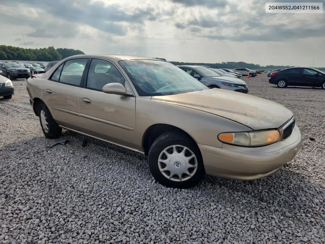 2004 Buick Century Custom VIN: 2G4WS52J041211566 Lot: 55165486