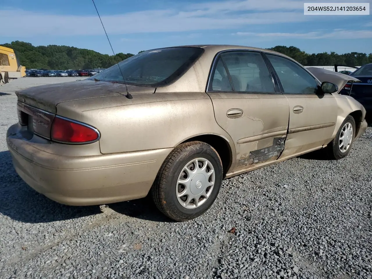 2004 Buick Century Custom VIN: 2G4WS52J141203654 Lot: 69969065