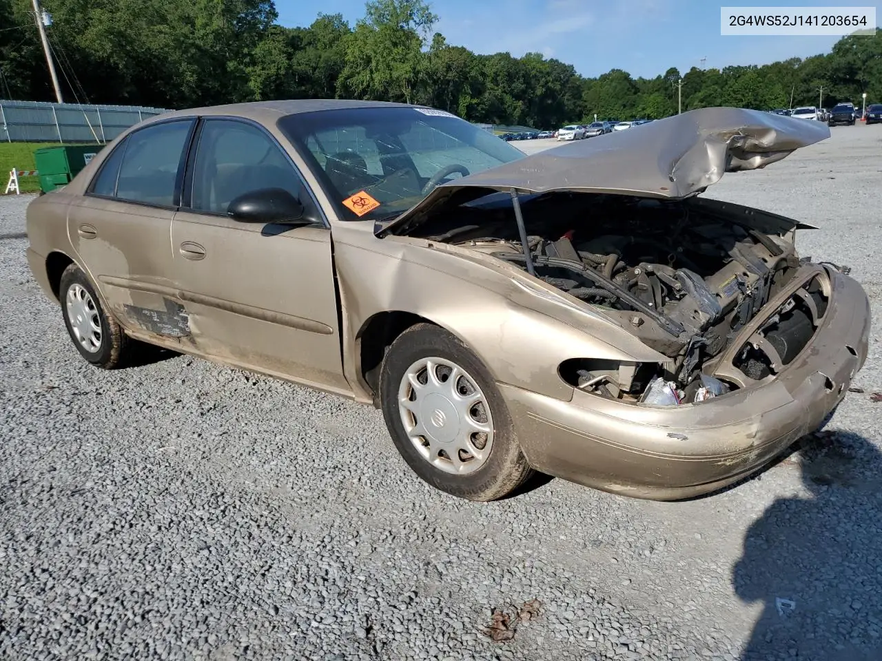 2004 Buick Century Custom VIN: 2G4WS52J141203654 Lot: 69969065