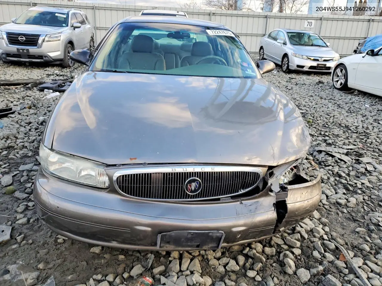 2004 Buick Century Custom VIN: 2G4WS55J941260292 Lot: 72247675