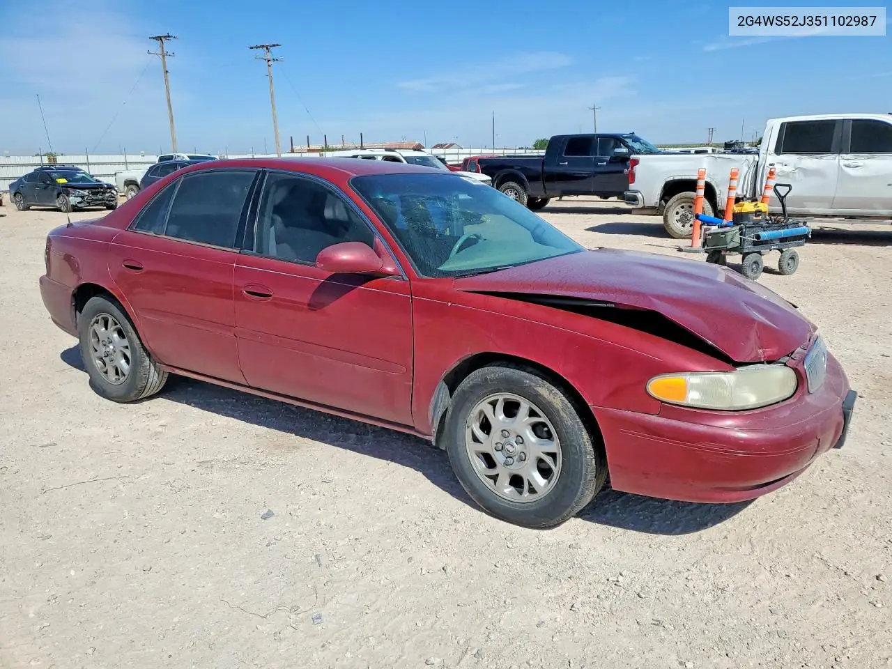 2005 Buick Century Custom VIN: 2G4WS52J351102987 Lot: 50666096