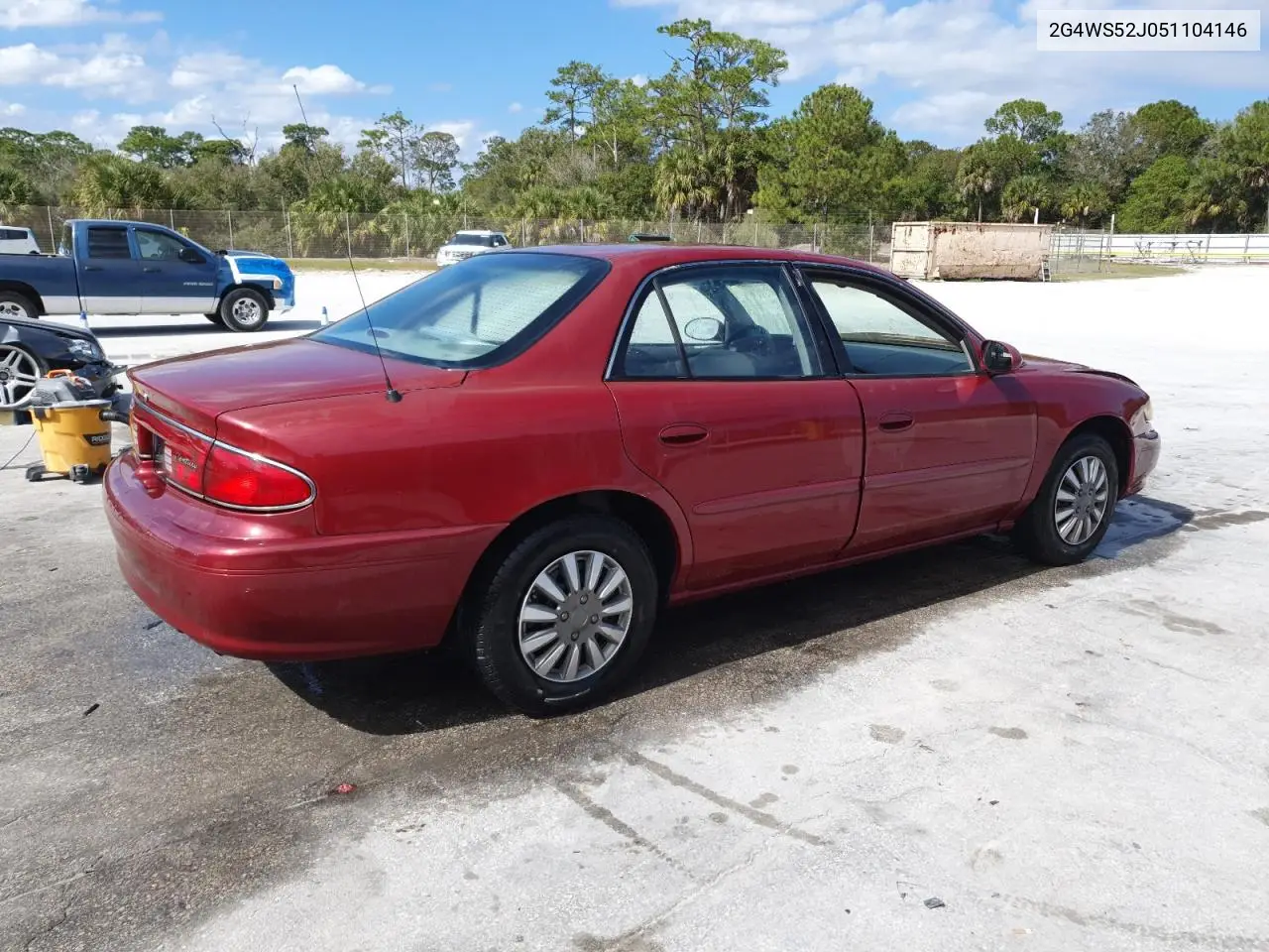 2005 Buick Century Custom VIN: 2G4WS52J051104146 Lot: 93277565