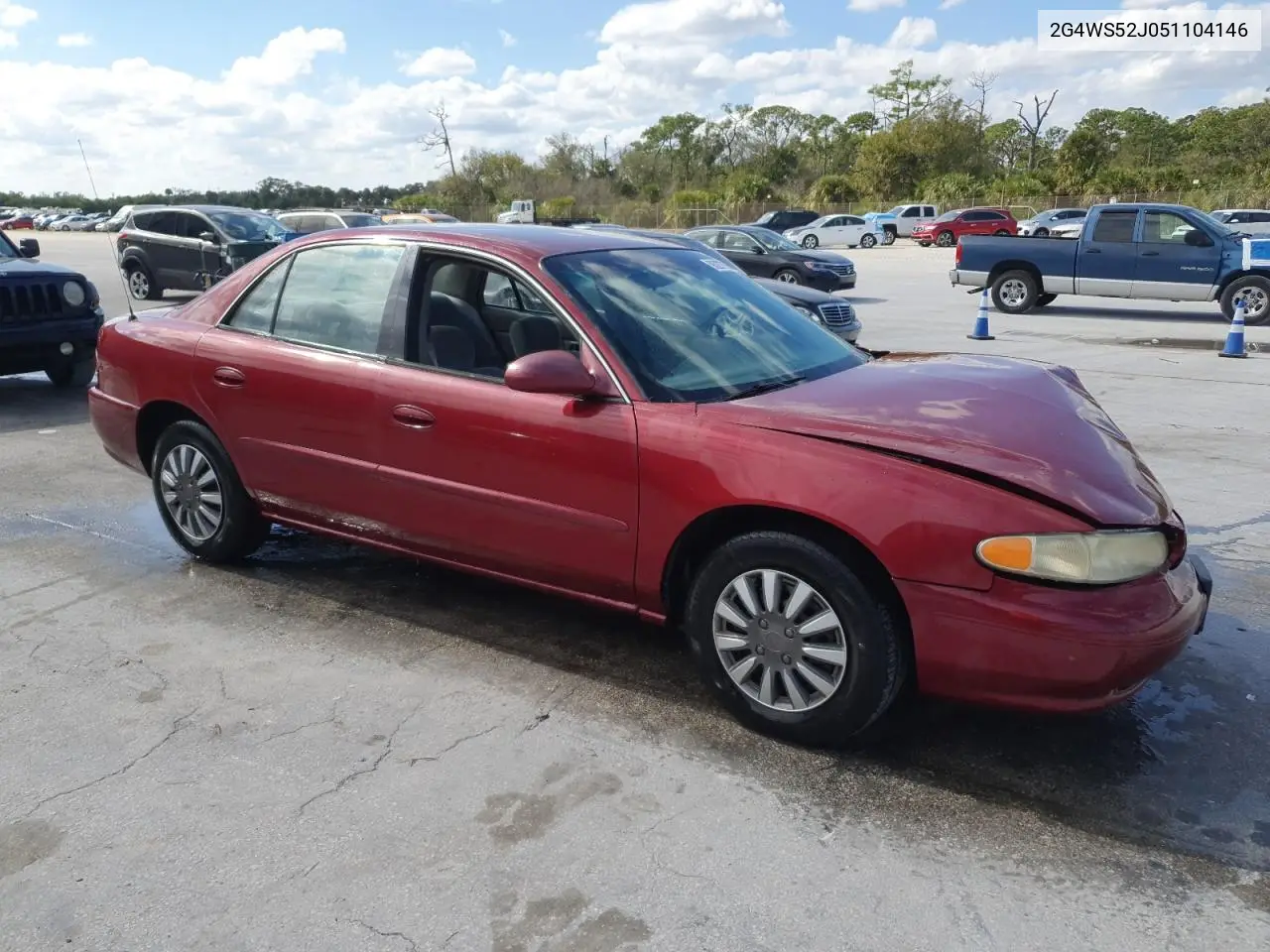 2005 Buick Century Custom VIN: 2G4WS52J051104146 Lot: 93277565