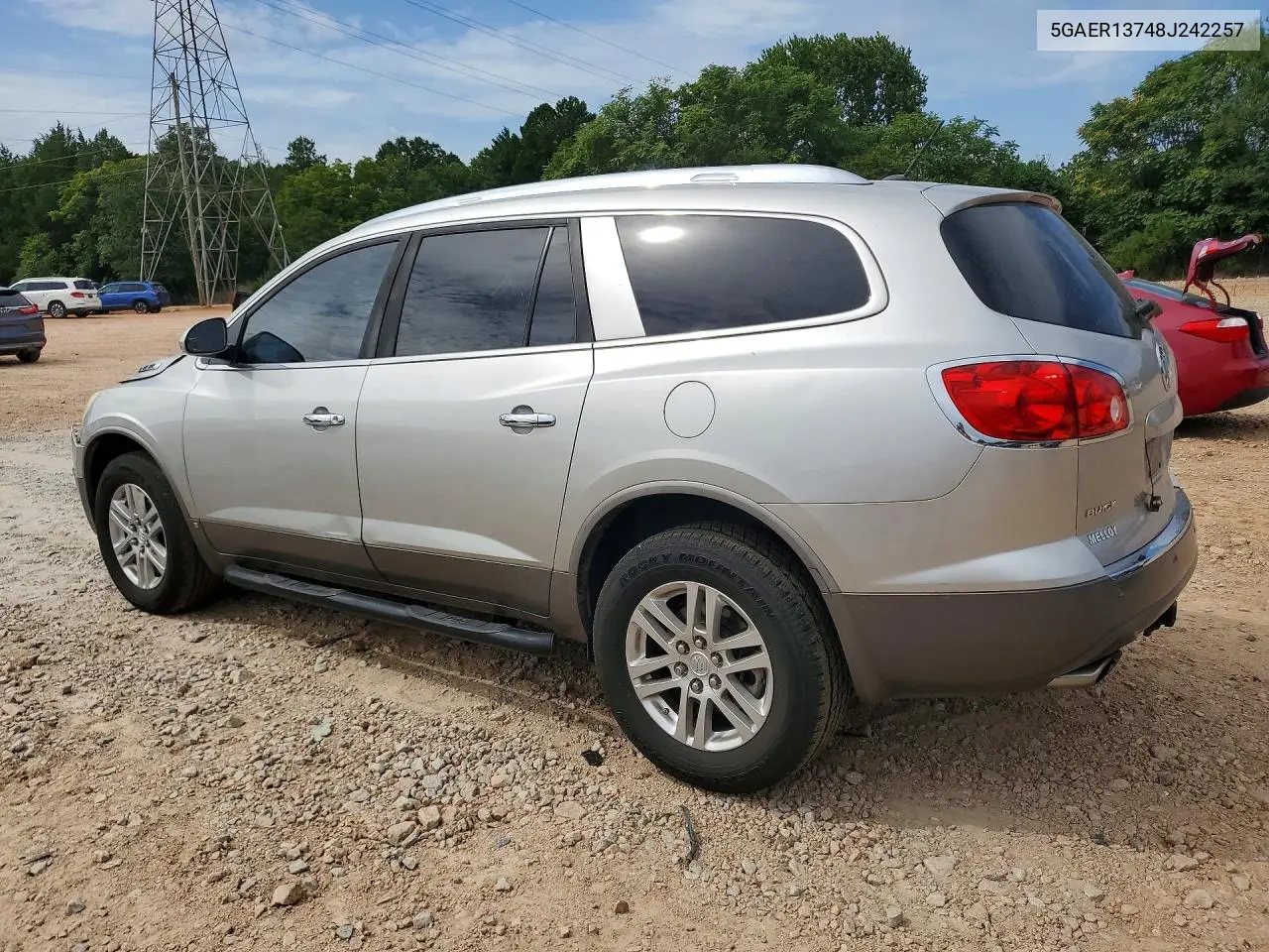 2008 Buick Enclave Cx VIN: 5GAER13748J242257 Lot: 61942016