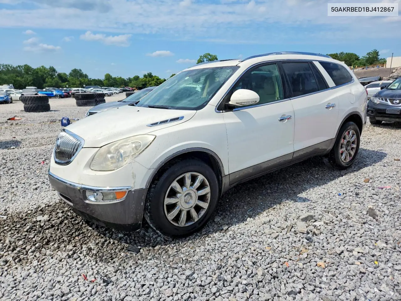 2011 Buick Enclave Cxl VIN: 5GAKRBED1BJ412867 Lot: 58761916