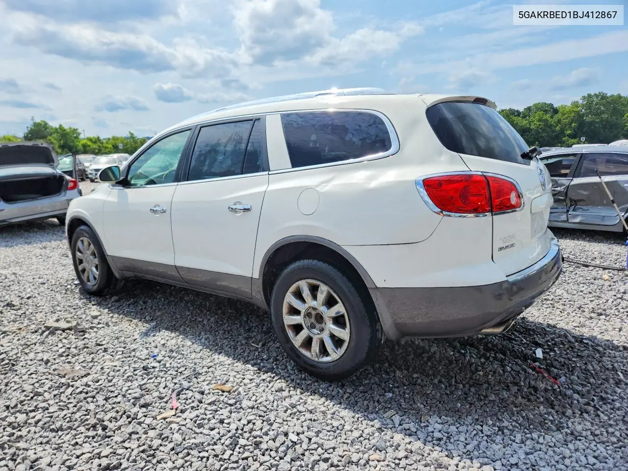 2011 Buick Enclave Cxl VIN: 5GAKRBED1BJ412867 Lot: 58761916