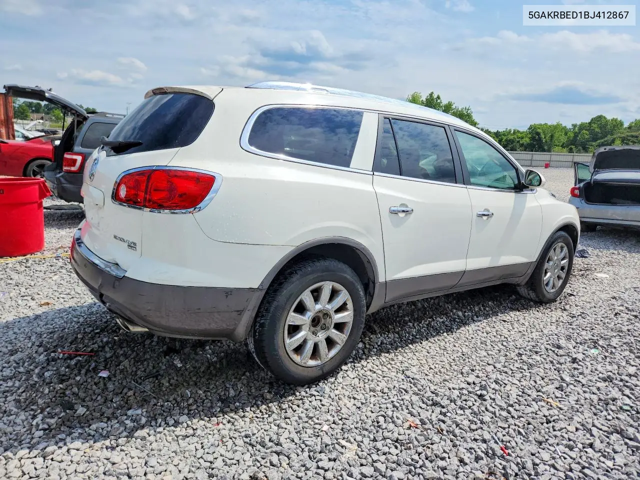 2011 Buick Enclave Cxl VIN: 5GAKRBED1BJ412867 Lot: 58761916