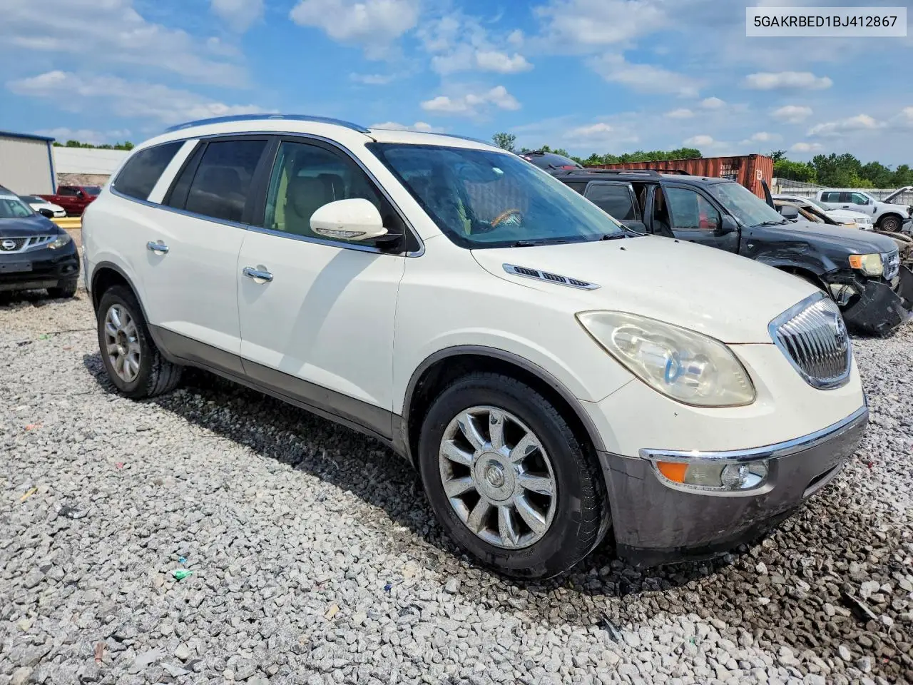 2011 Buick Enclave Cxl VIN: 5GAKRBED1BJ412867 Lot: 58761916