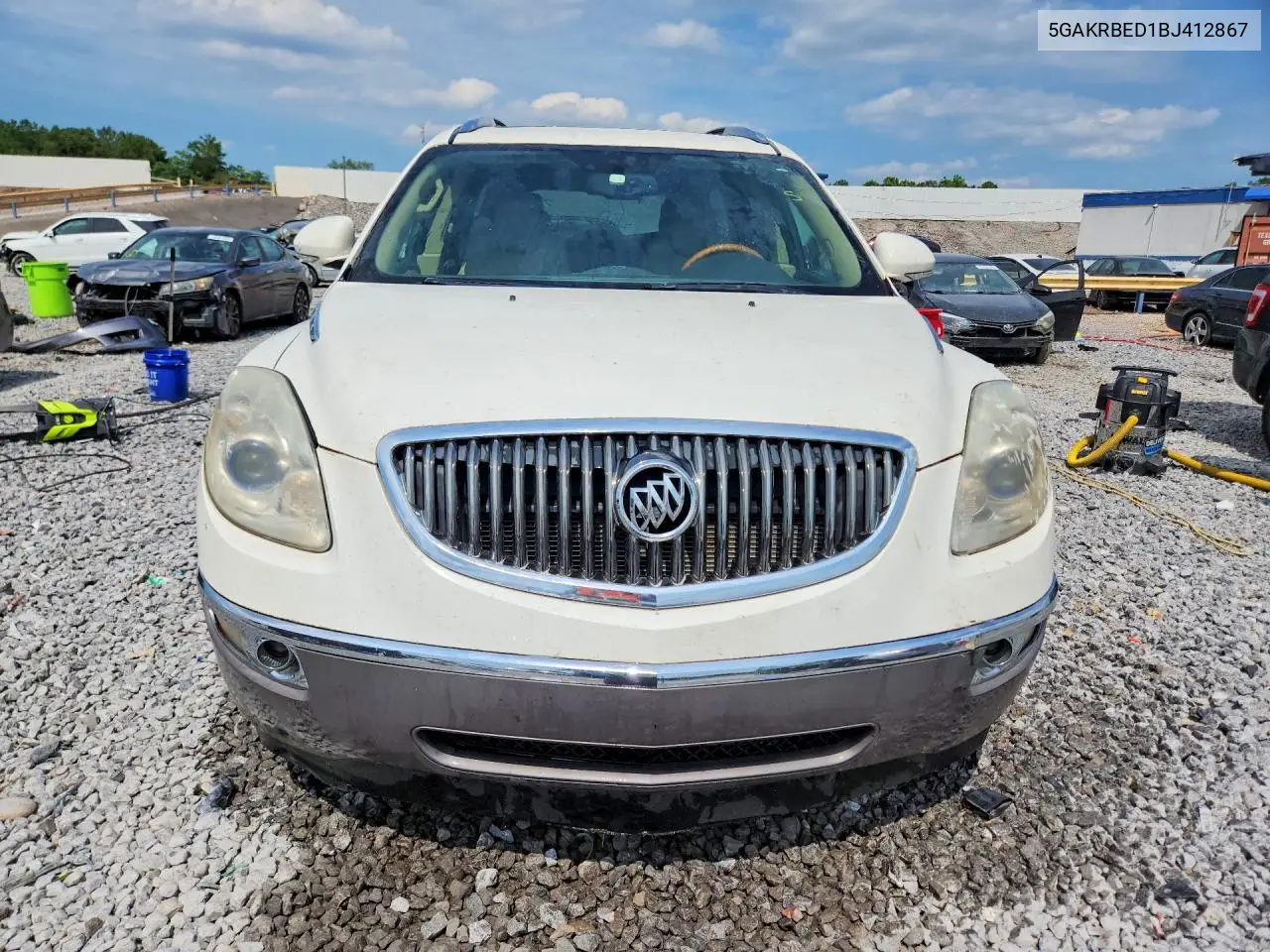2011 Buick Enclave Cxl VIN: 5GAKRBED1BJ412867 Lot: 58761916