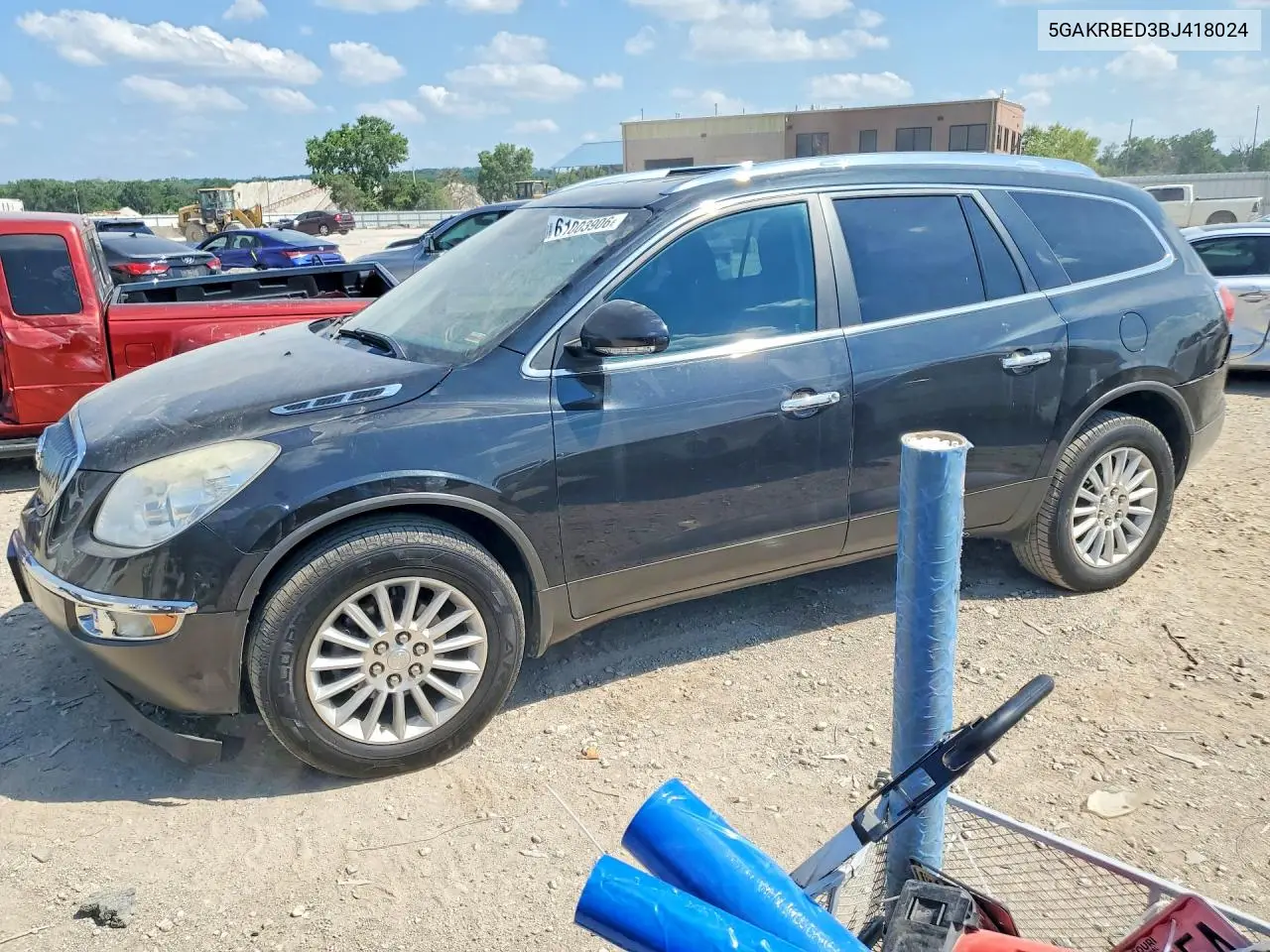 2011 Buick Enclave Cxl VIN: 5GAKRBED3BJ418024 Lot: 61003906