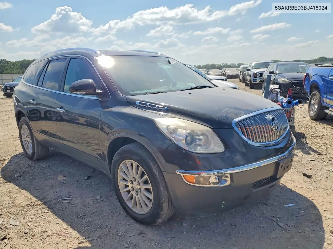 2011 Buick Enclave Cxl VIN: 5GAKRBED3BJ418024 Lot: 61003906