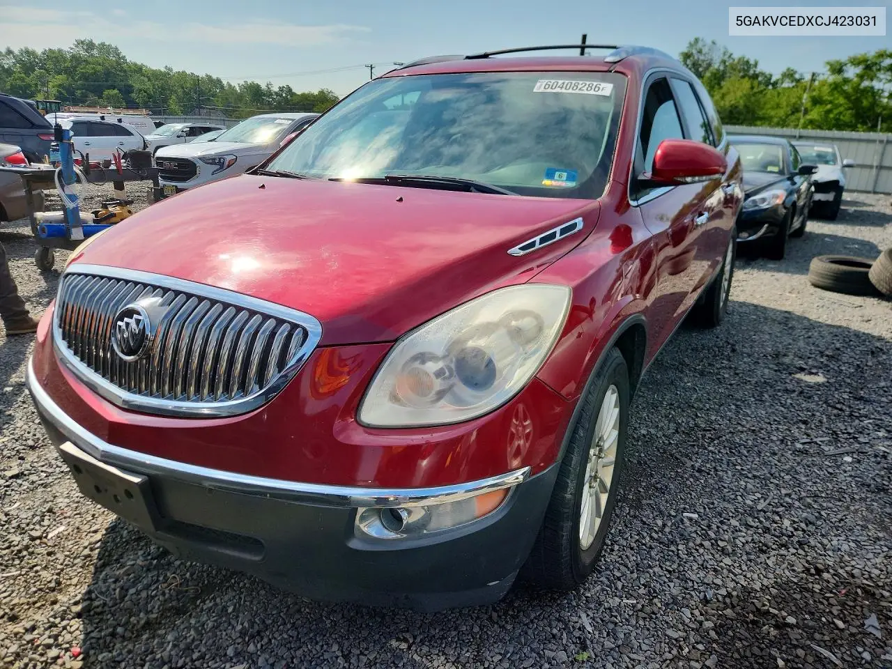 2012 Buick Enclave VIN: 5GAKVCEDXCJ423031 Lot: 60408286