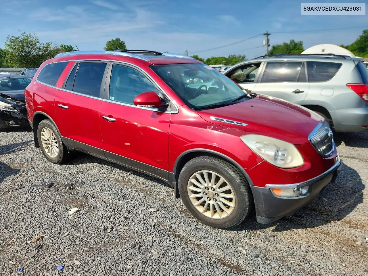 2012 Buick Enclave VIN: 5GAKVCEDXCJ423031 Lot: 60408286