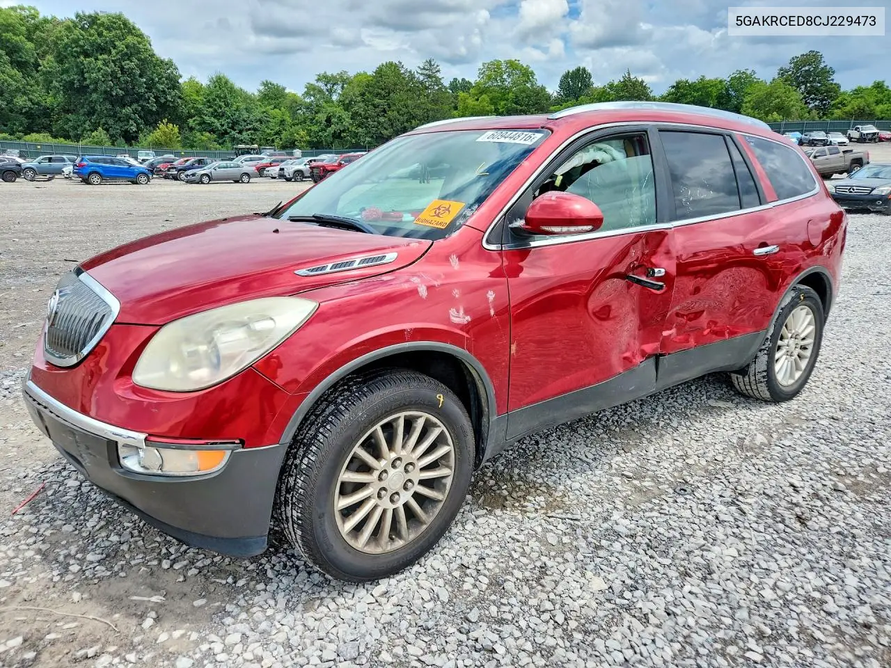 2012 Buick Enclave VIN: 5GAKRCED8CJ229473 Lot: 60944816