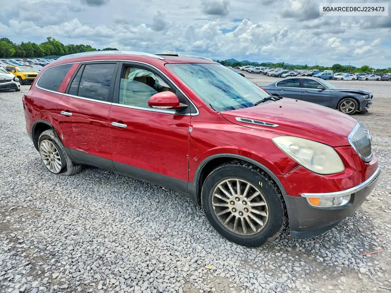 2012 Buick Enclave VIN: 5GAKRCED8CJ229473 Lot: 60944816