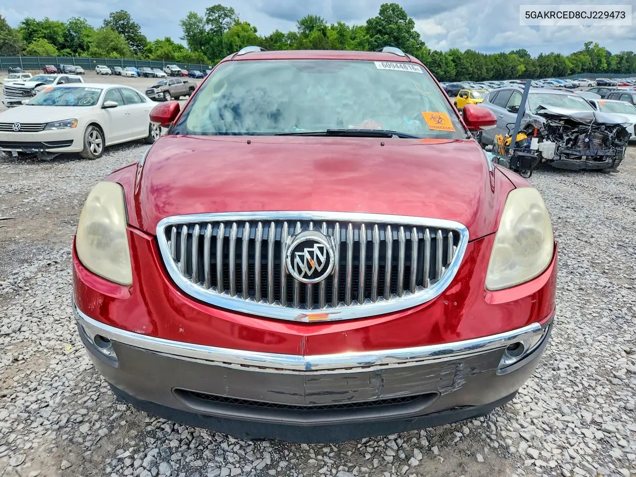 2012 Buick Enclave VIN: 5GAKRCED8CJ229473 Lot: 60944816