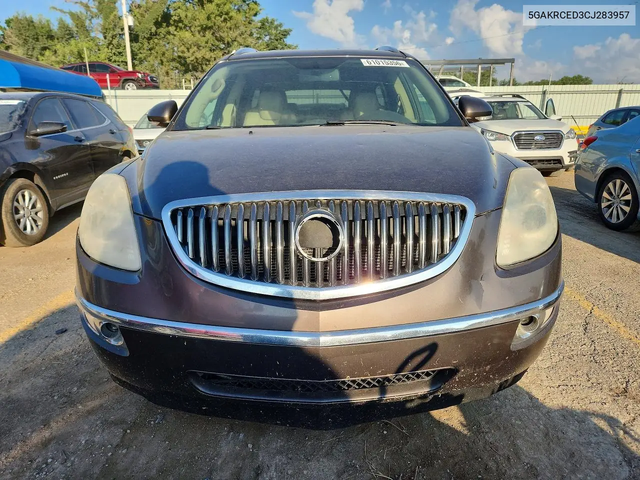 2012 Buick Enclave VIN: 5GAKRCED3CJ283957 Lot: 61015356