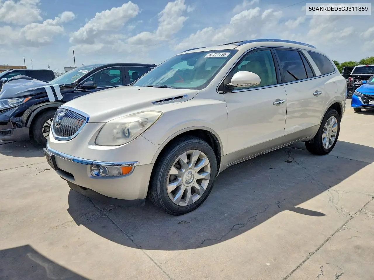 2012 Buick Enclave VIN: 5GAKRDED5CJ311859 Lot: 61704796