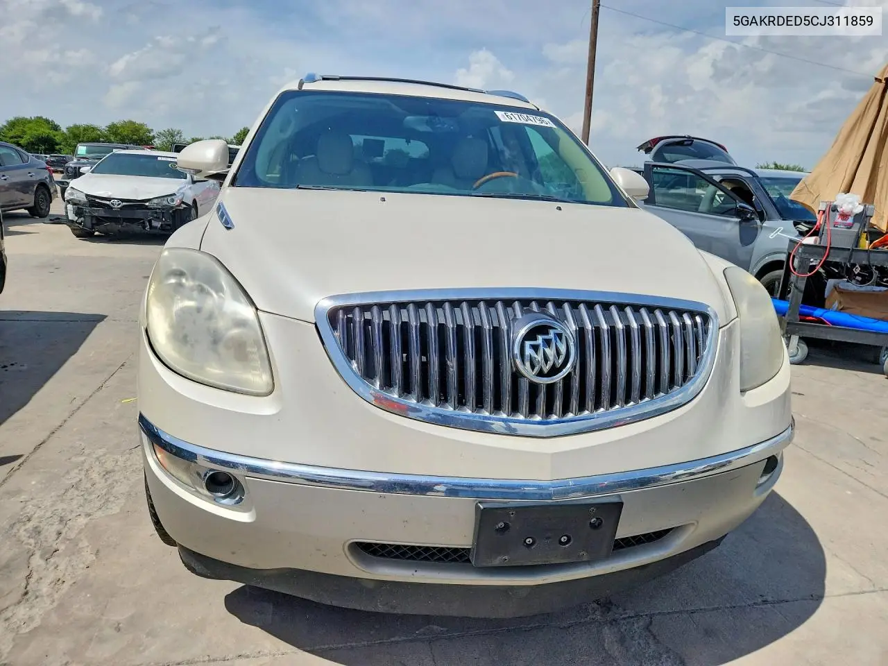 2012 Buick Enclave VIN: 5GAKRDED5CJ311859 Lot: 61704796