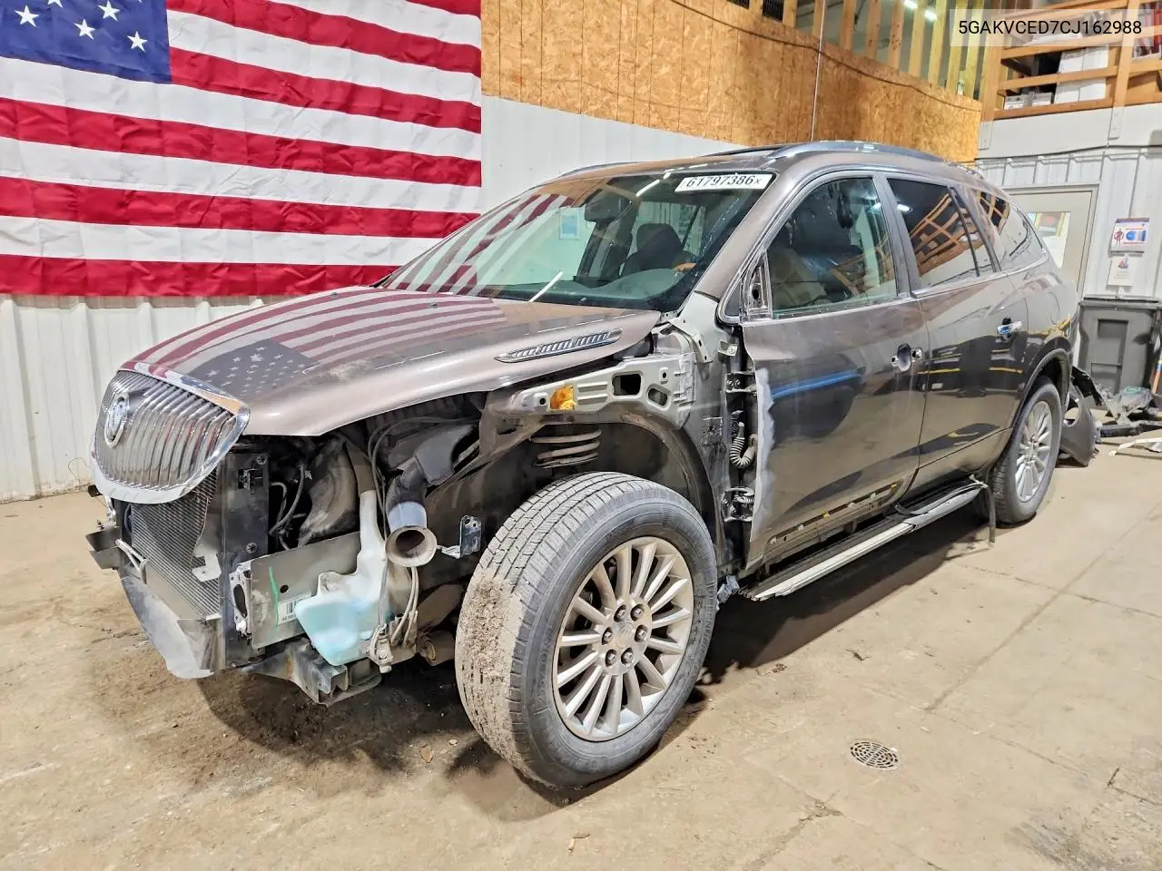 2012 Buick Enclave VIN: 5GAKVCED7CJ162988 Lot: 61797386