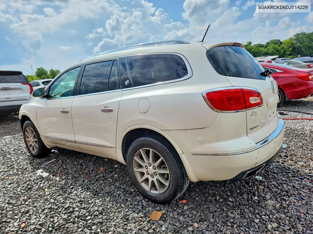 2013 Buick Enclave VIN: 5GAKRCKD6DJ114229 Lot: 60844026