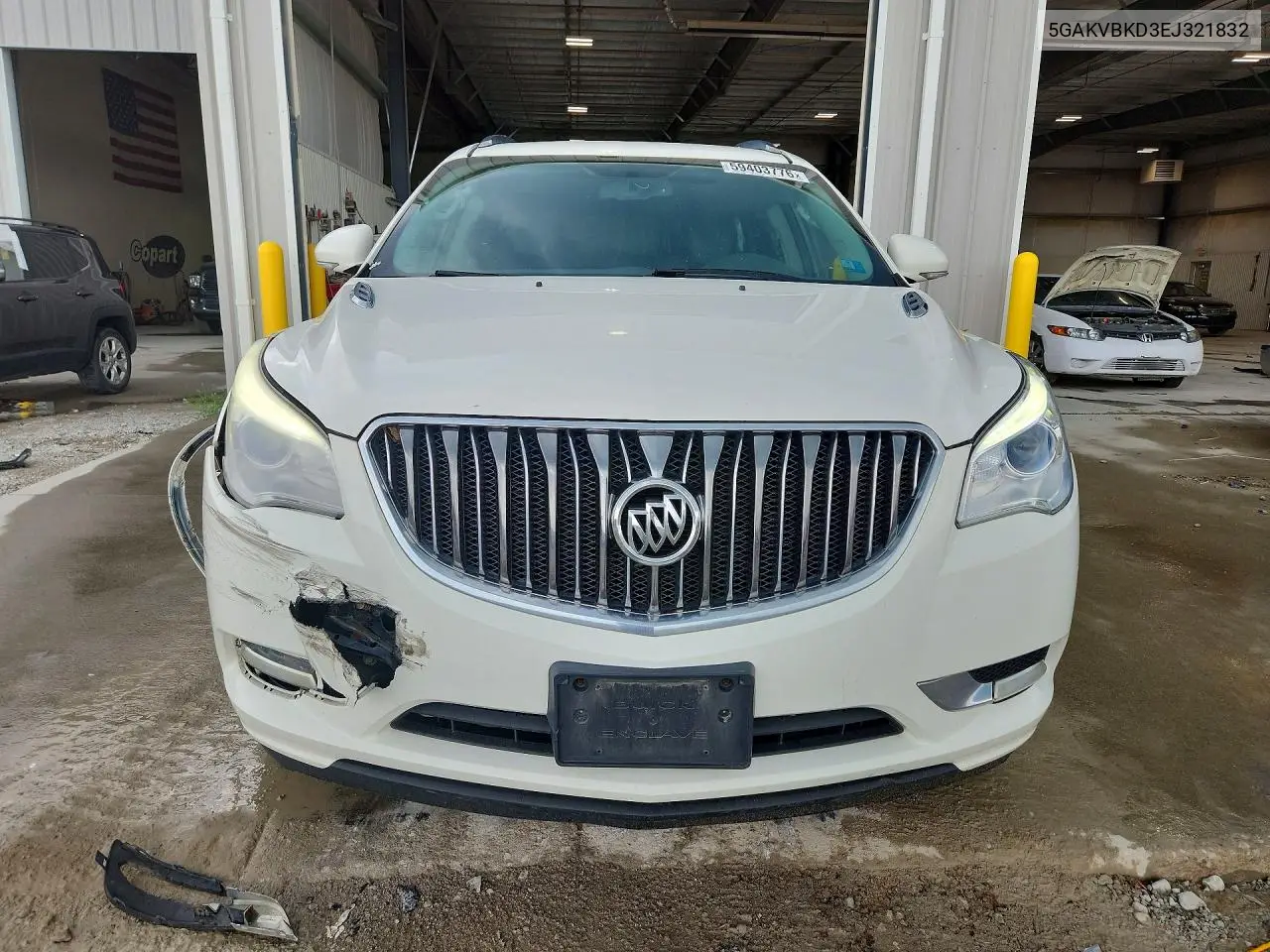 2014 Buick Enclave VIN: 5GAKVBKD3EJ321832 Lot: 59403776