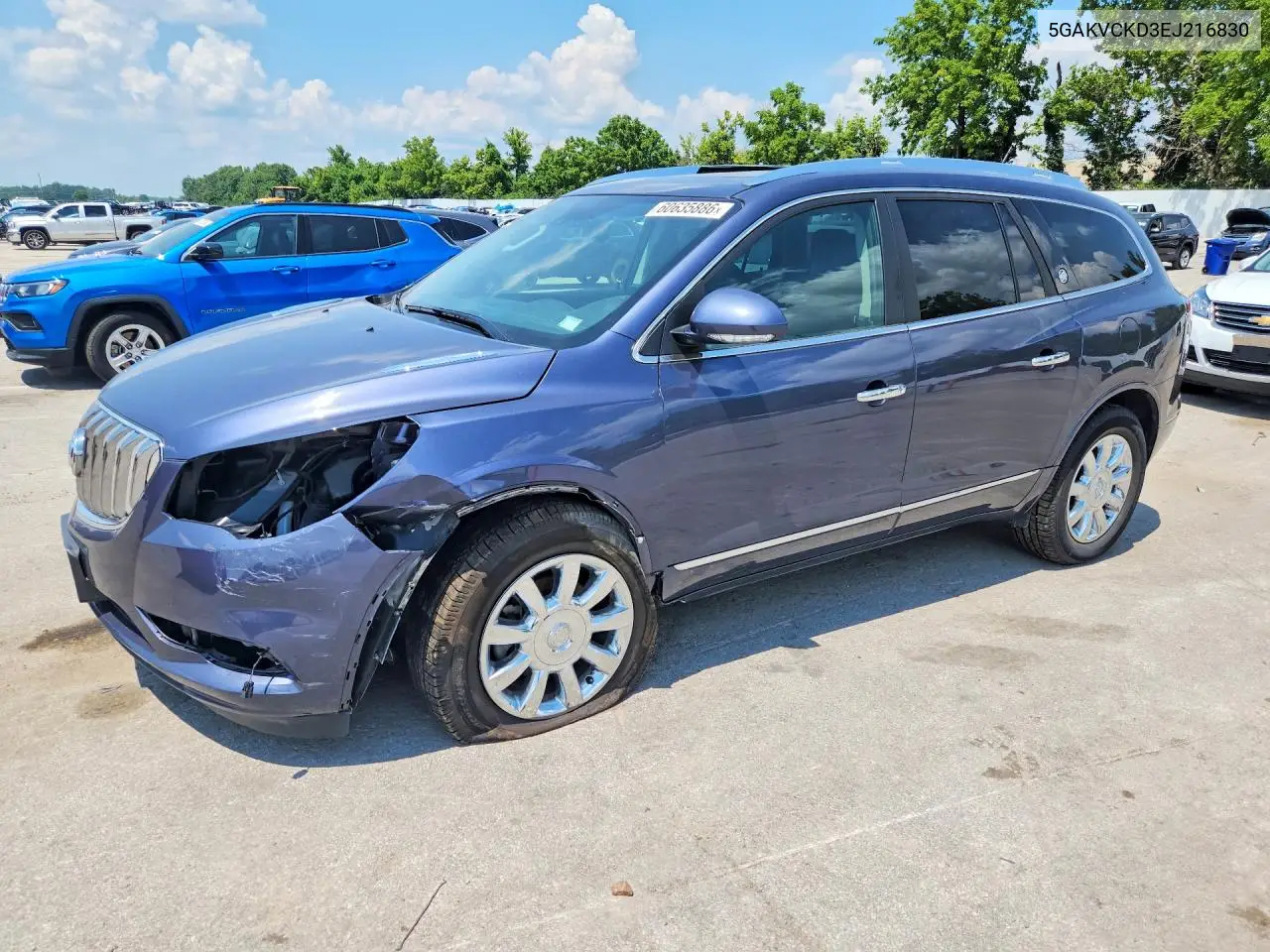 2014 Buick Enclave VIN: 5GAKVCKD3EJ216830 Lot: 60635886