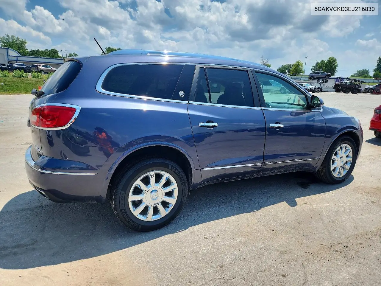2014 Buick Enclave VIN: 5GAKVCKD3EJ216830 Lot: 60635886