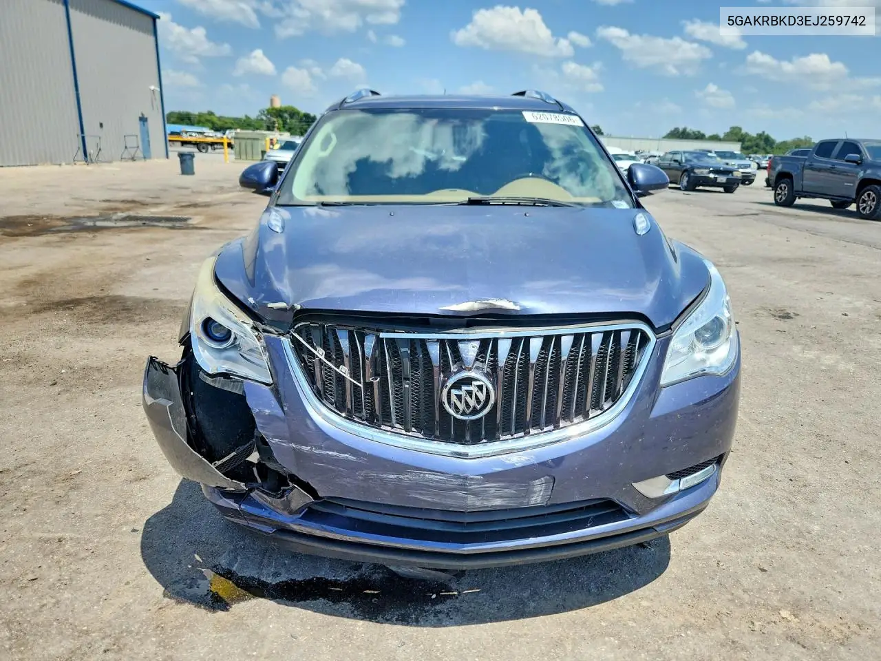 2014 Buick Enclave VIN: 5GAKRBKD3EJ259742 Lot: 62078506