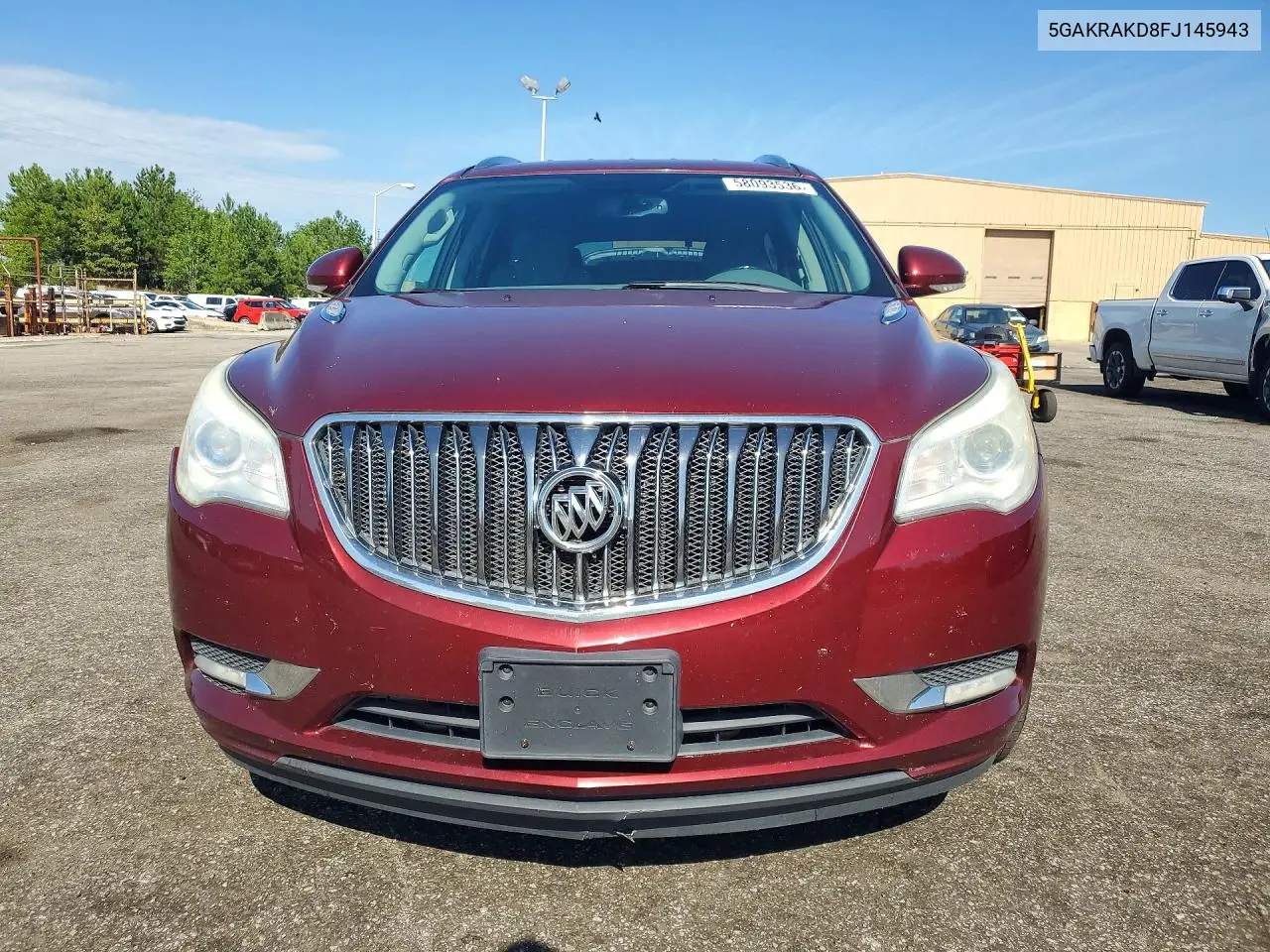 2015 Buick Enclave VIN: 5GAKRAKD8FJ145943 Lot: 58093536
