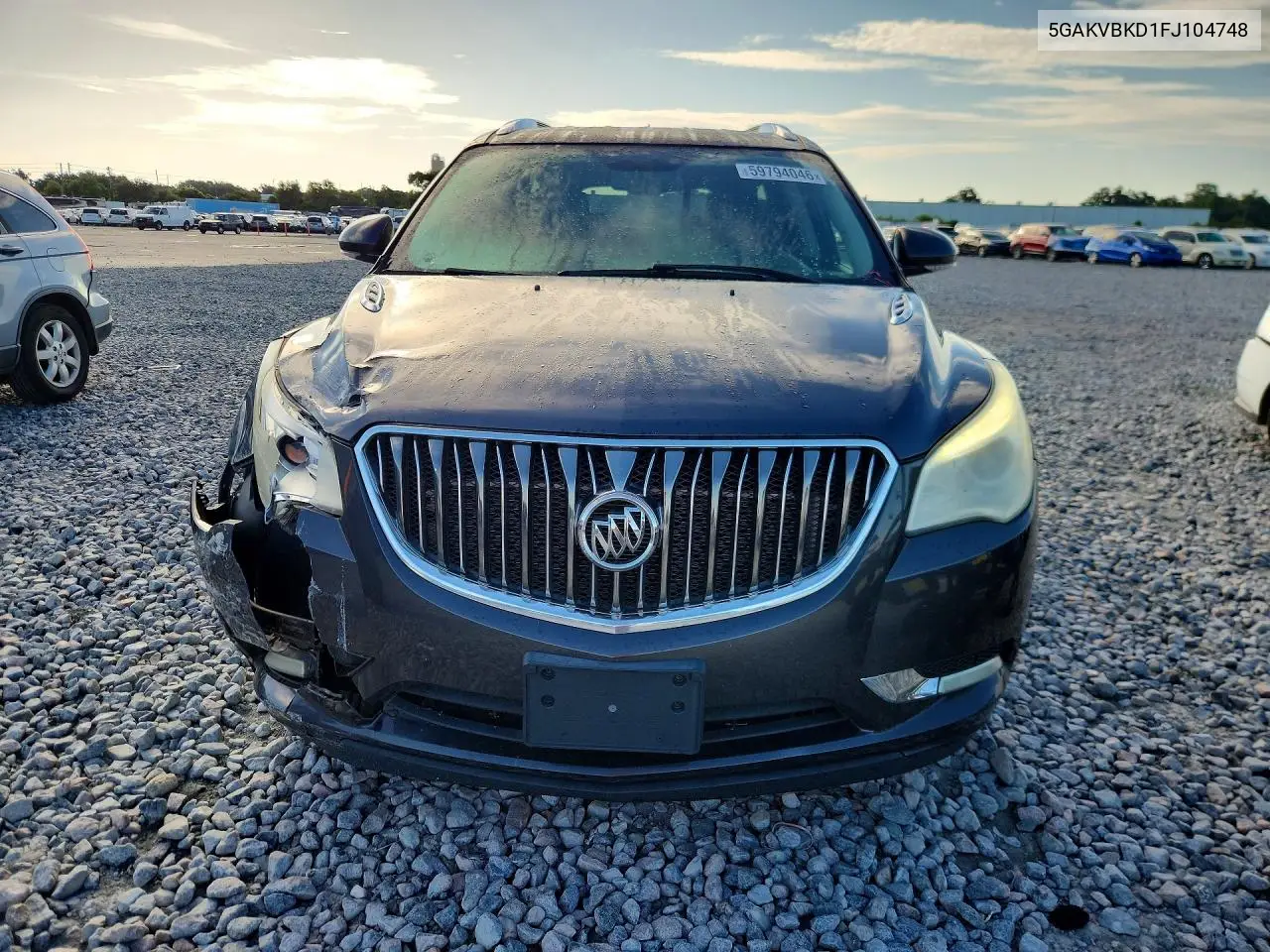 2015 Buick Enclave VIN: 5GAKVBKD1FJ104748 Lot: 59794046