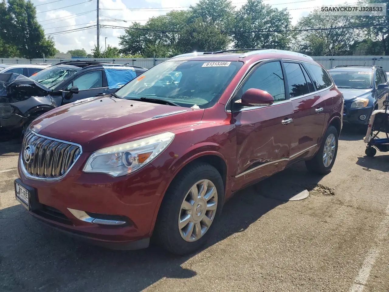 2015 Buick Enclave VIN: 5GAKVCKD7FJ328533 Lot: 61313386