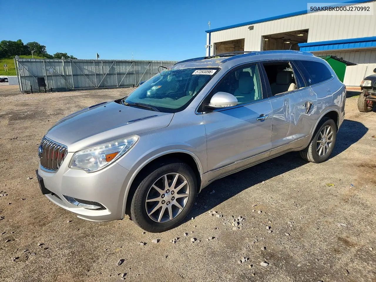 2016 Buick Enclave VIN: 5GAKRBKD0GJ270992 Lot: 57393096