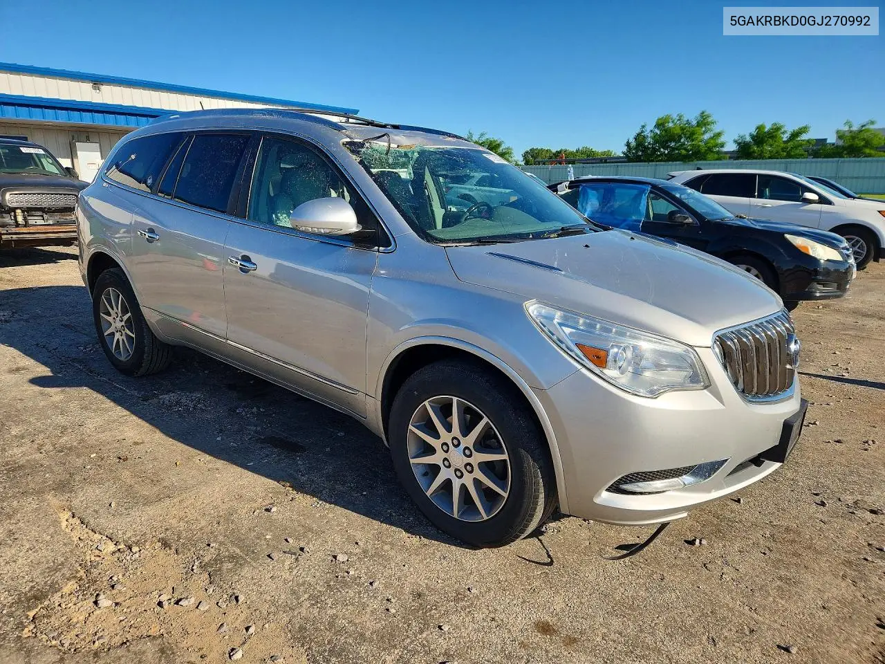 2016 Buick Enclave VIN: 5GAKRBKD0GJ270992 Lot: 57393096
