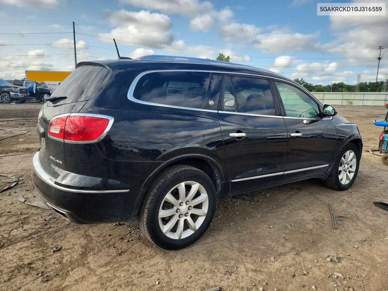 2016 Buick Enclave VIN: 5GAKRCKD1GJ316559 Lot: 60865986