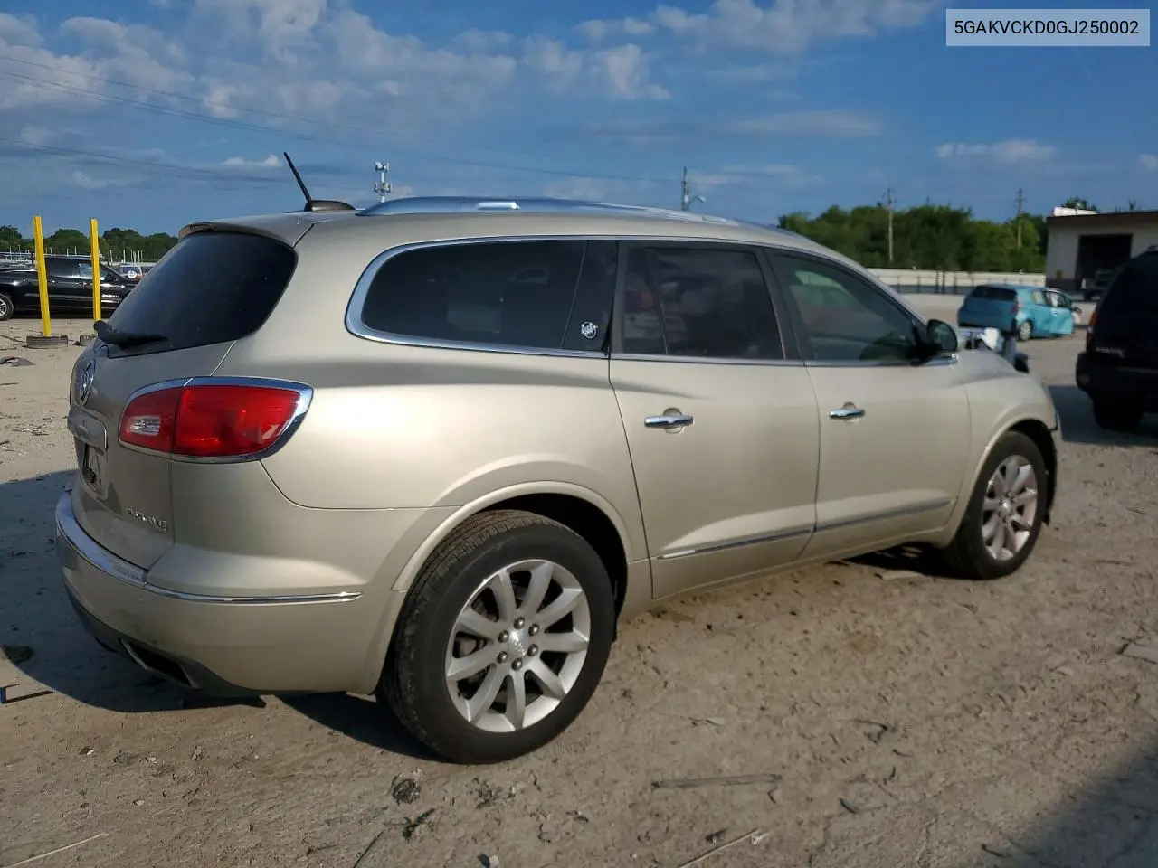 2016 Buick Enclave VIN: 5GAKVCKD0GJ250002 Lot: 61736916