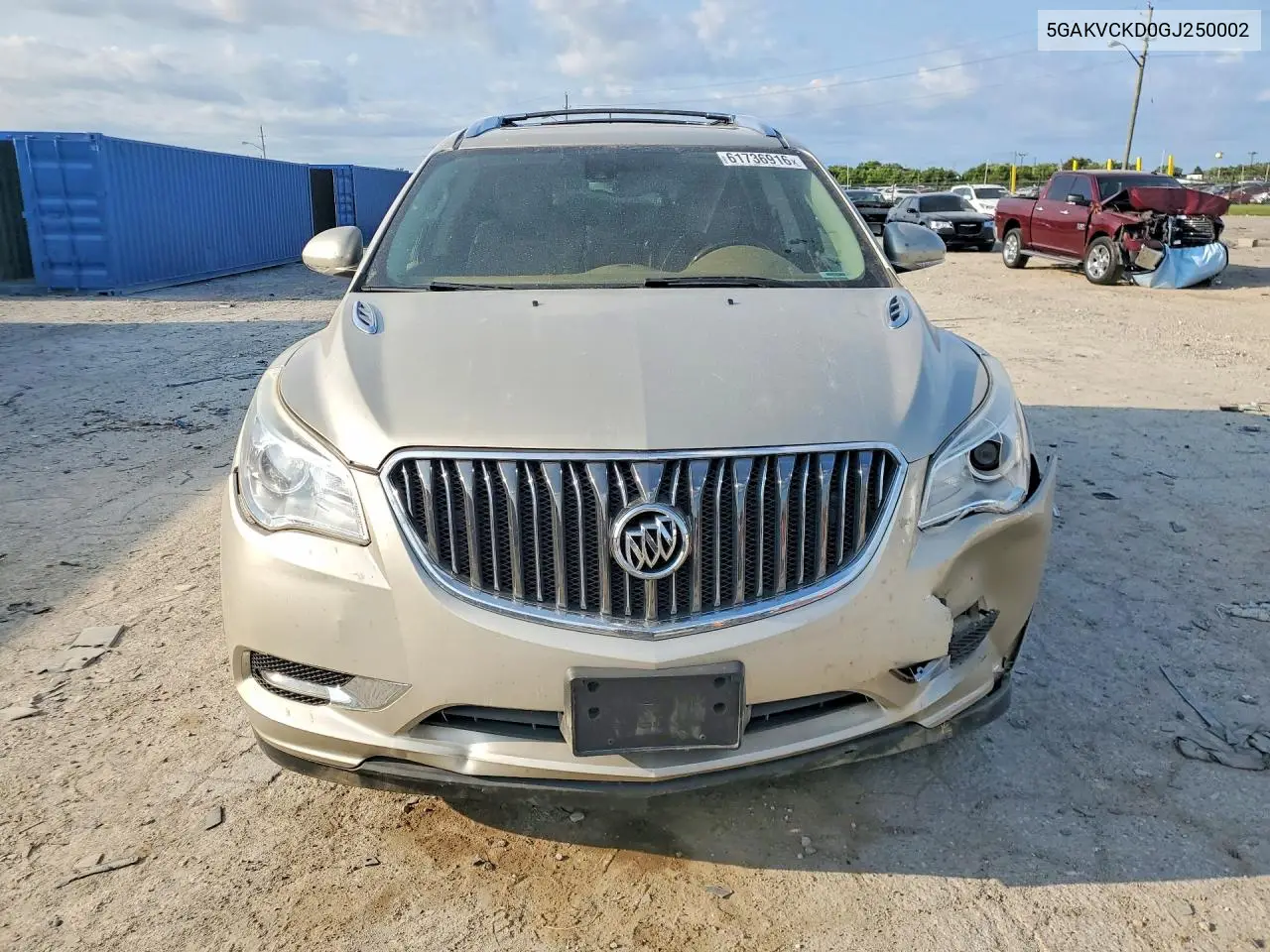 2016 Buick Enclave VIN: 5GAKVCKD0GJ250002 Lot: 61736916