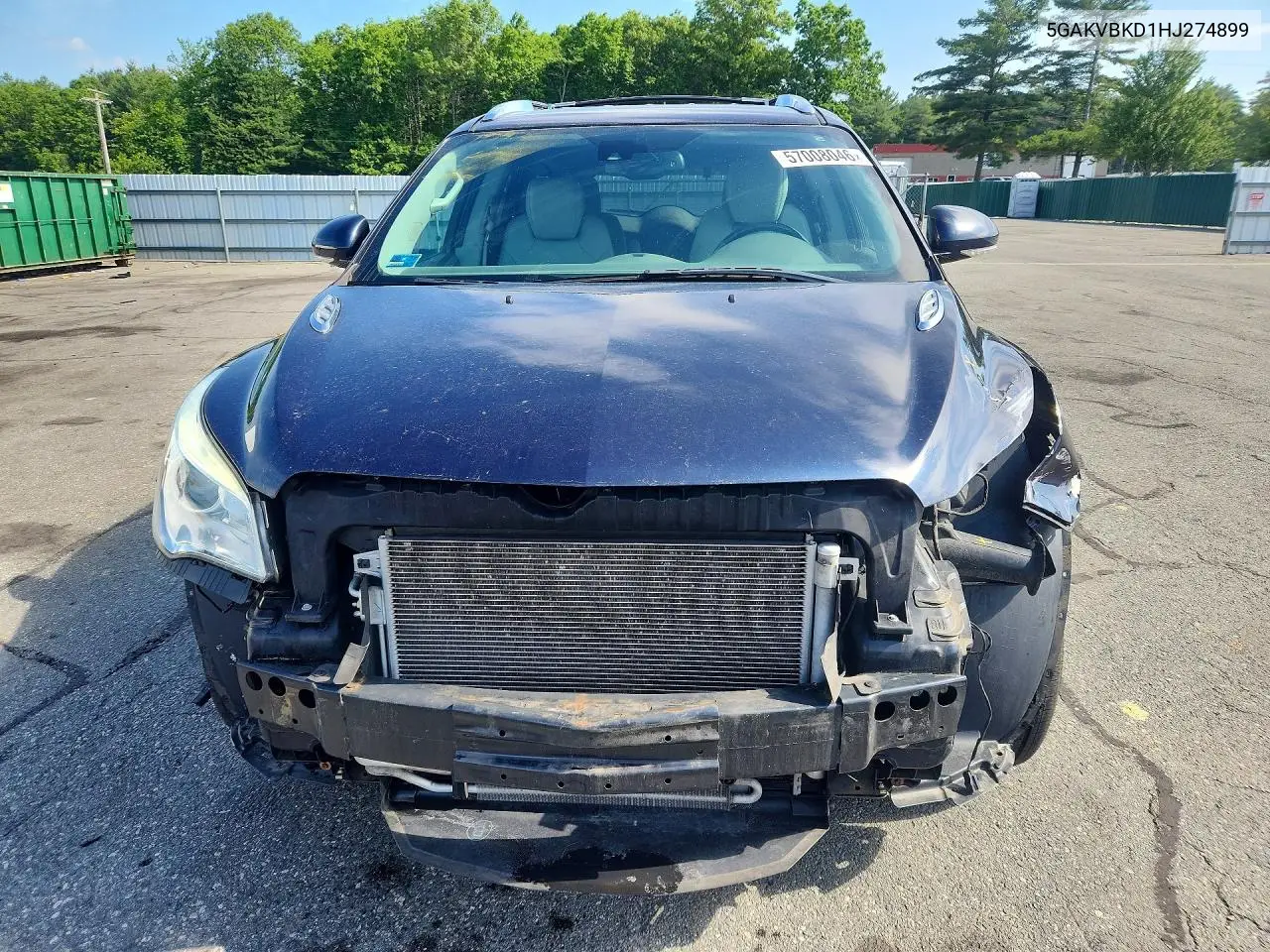 2017 Buick Enclave VIN: 5GAKVBKD1HJ274899 Lot: 57008046