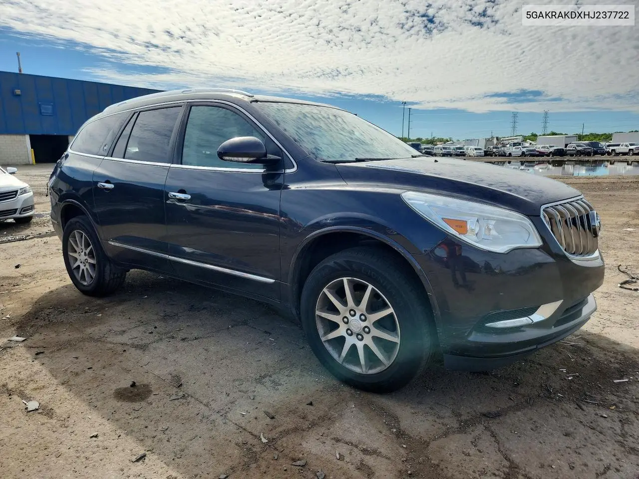 2017 Buick Enclave VIN: 5GAKRAKDXHJ237722 Lot: 57131316