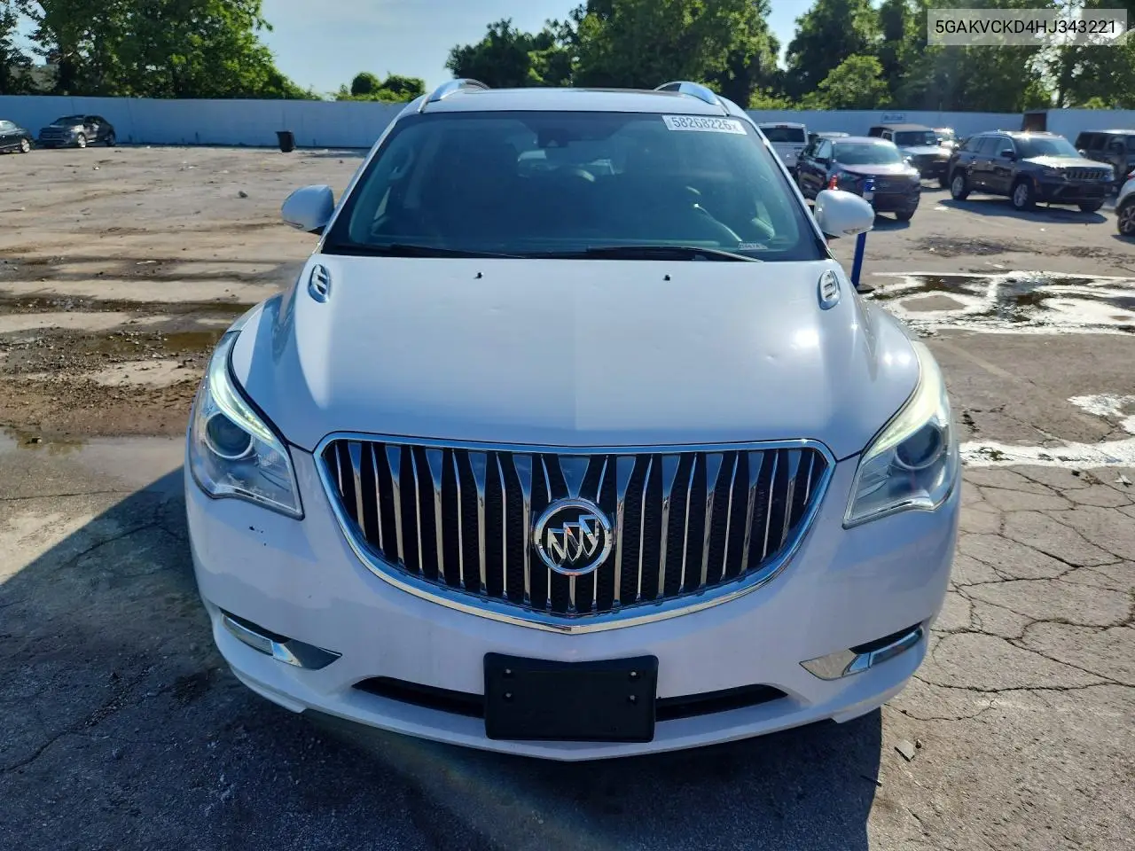2017 Buick Enclave VIN: 5GAKVCKD4HJ343221 Lot: 58268226
