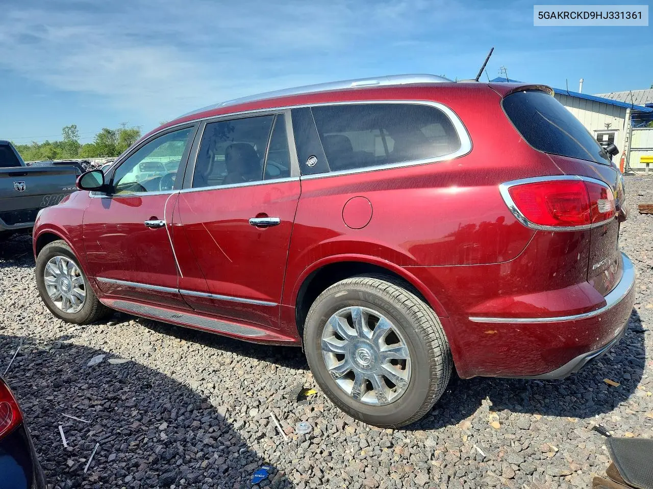 2017 Buick Enclave VIN: 5GAKRCKD9HJ331361 Lot: 58760876