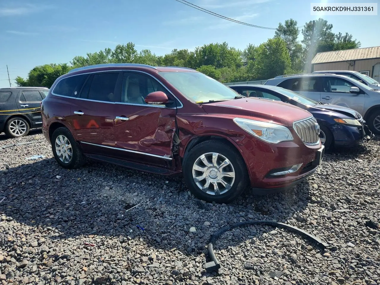 2017 Buick Enclave VIN: 5GAKRCKD9HJ331361 Lot: 58760876