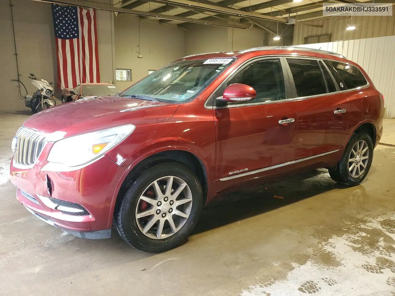 2017 Buick Enclave VIN: 5GAKRAKD8HJ333591 Lot: 59987316