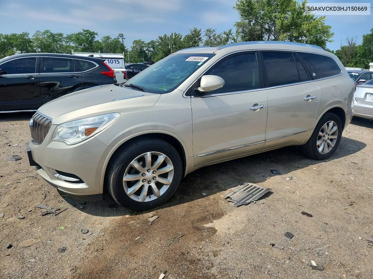 2017 Buick Enclave VIN: 5GAKVCKD3HJ150669 Lot: 61568586