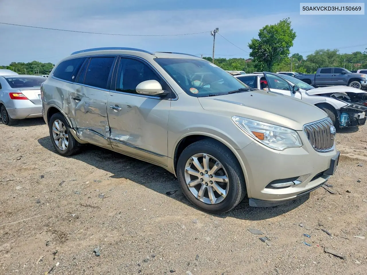 2017 Buick Enclave VIN: 5GAKVCKD3HJ150669 Lot: 61568586