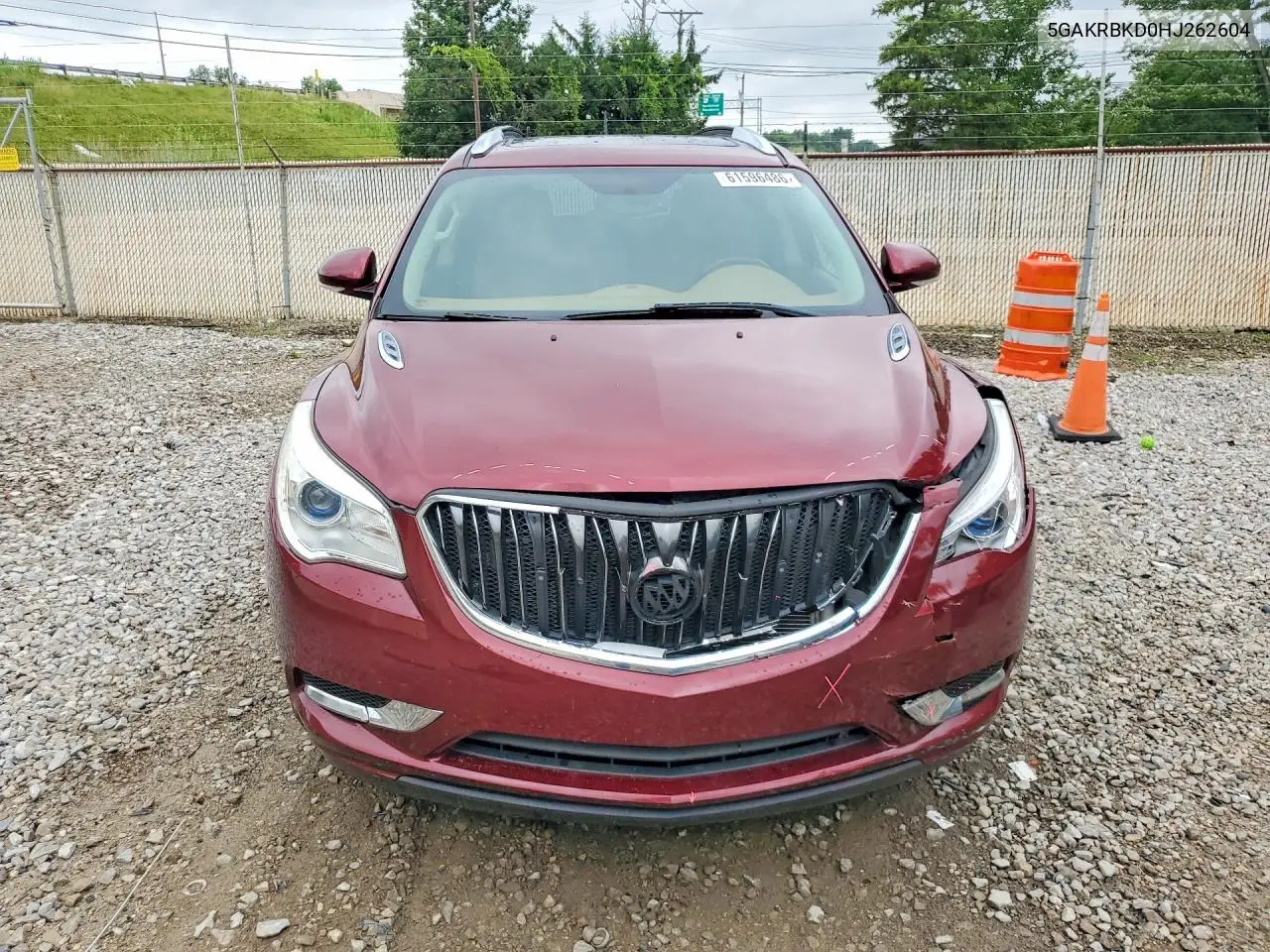 2017 Buick Enclave VIN: 5GAKRBKD0HJ262604 Lot: 61596486