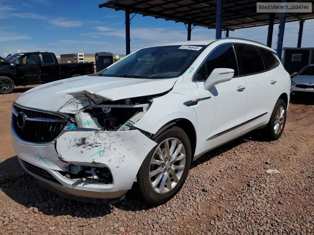 2020 Buick Enclave Premium VIN: 5GAEVBKW7LJ304740 Lot: 61794646