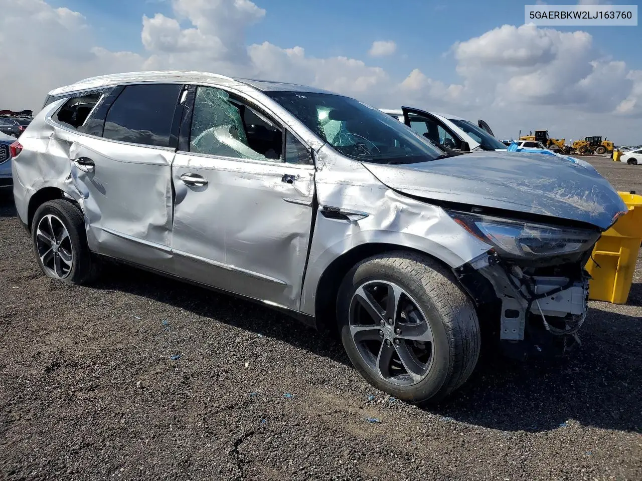2020 Buick Enclave Essence VIN: 5GAERBKW2LJ163760 Lot: 78027225