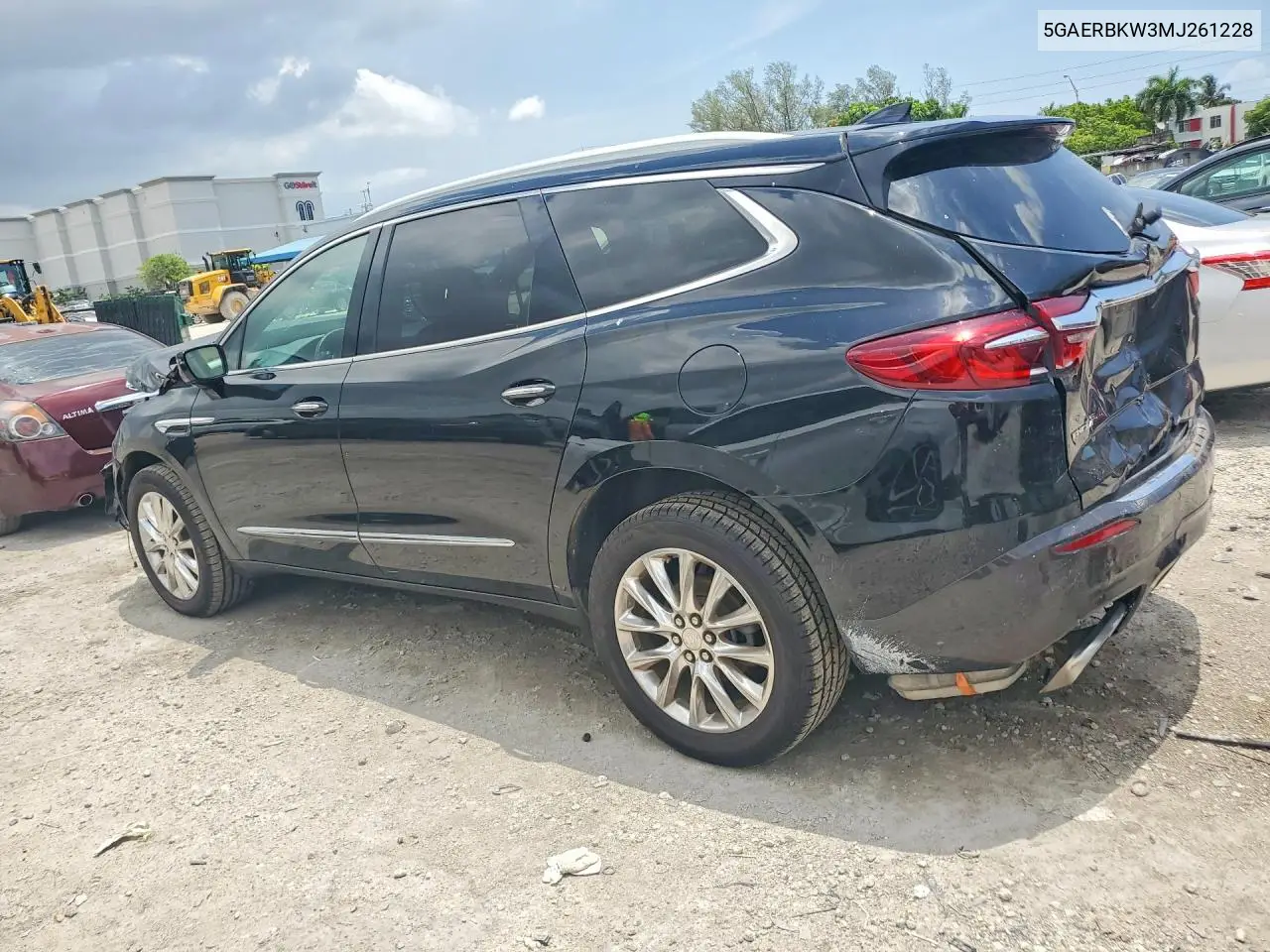 2021 Buick Enclave Essence VIN: 5GAERBKW3MJ261228 Lot: 55440626