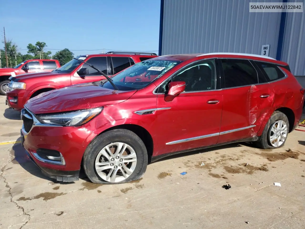 2021 Buick Enclave Essence VIN: 5GAEVAKW9MJ122842 Lot: 58489876
